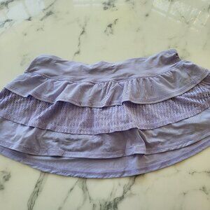 Lululemon Women's Lavender Ruffled Tennis or Pickleball Skirt Size 8
